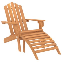 vidaXL Adirondack-Gartenstuhl mit Fußstütze Massivholz Akazie