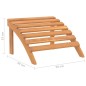 vidaXL Adirondack-Gartenstuhl mit Fußstütze Massivholz Akazie vidaXL Adirondack-Gartenstuhl mit Fußstütze Massivholz Akazie