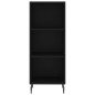 Highboard Schwarz 34,5x34x180 cm Holzwerkstoff Highboard Schwarz 34,5x34x180 cm Holzwerkstoff