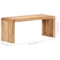 Bank 110x38x46 cm Massivholz Akazie Bank 110x38x46 cm Massivholz Akazie