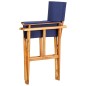 vidaXL Regiestuhl Massivholz Akazie Blau vidaXL Regiestuhl Massivholz Akazie Blau