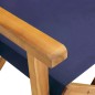 vidaXL Regiestuhl Massivholz Akazie Blau vidaXL Regiestuhl Massivholz Akazie Blau