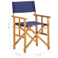 vidaXL Regiestuhl Massivholz Akazie Blau vidaXL Regiestuhl Massivholz Akazie Blau