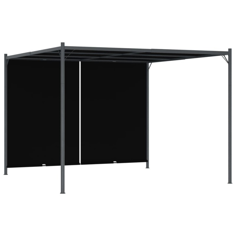 vidaXL Gartenpergola mit Versenkbarem Dach 3x3 m Anthrazit vidaXL Gartenpergola mit Versenkbarem Dach 3x3 m Anthrazit