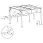 vidaXL Gartenpergola mit Versenkbarem Dach 3x3 m Anthrazit vidaXL Gartenpergola mit Versenkbarem Dach 3x3 m Anthrazit