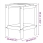 Adirondack-Gartentisch Braun 38x38x46 cm HDPE Adirondack-Gartentisch Braun 38x38x46 cm HDPE
