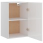 Hängeschrank Hochglanz-Weiß 39,5x31x60 cm Holzwerkstoff Hängeschrank Hochglanz-Weiß 39,5x31x60 cm Holzwerkstoff