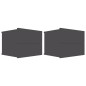 Nachttische 2 Stk. Grau 40x30x30 cm Holzwerkstoff Nachttische 2 Stk. Grau 40x30x30 cm Holzwerkstoff