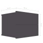 Nachttische 2 Stk. Grau 40x30x30 cm Holzwerkstoff Nachttische 2 Stk. Grau 40x30x30 cm Holzwerkstoff