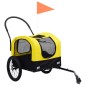 2-in-1 Tier-Fahrradanhänger und Jogger Gelb und Schwarz 2-in-1 Tier-Fahrradanhänger und Jogger Gelb und Schwarz