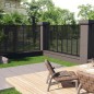 Lamellenzaun WPC 180x180 cm Schwarz Lamellenzaun WPC 180x180 cm Schwarz