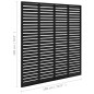 Lamellenzaun WPC 180x180 cm Schwarz Lamellenzaun WPC 180x180 cm Schwarz