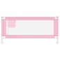 Kleinkind-Bettschutzgitter Rosa 200x25 cm Stoff Kleinkind-Bettschutzgitter Rosa 200x25 cm Stoff