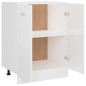 Unterschrank Hochglanz-Weiß 60x46x81,5 cm Holzwerkstoff Unterschrank Hochglanz-Weiß 60x46x81,5 cm Holzwerkstoff