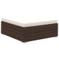vidaXL 8-tlg. Garten-Lounge-Set mit Auflagen Poly Rattan Braun vidaXL 8-tlg. Garten-Lounge-Set mit Auflagen Poly Rattan Braun