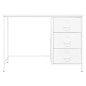 Schreibtisch Industrie-Stil mit Schubladen Weiß 105x52x75 cm Schreibtisch Industrie-Stil mit Schubladen Weiß 105x52x75 cm