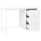 Schreibtisch Industrie-Stil mit Schubladen Weiß 105x52x75 cm Schreibtisch Industrie-Stil mit Schubladen Weiß 105x52x75 cm