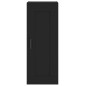 Highboard Schwarz 34,5x34x180 cm Holzwerkstoff Highboard Schwarz 34,5x34x180 cm Holzwerkstoff