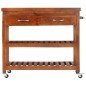 vidaXL Servierwagen 100x48x89 cm Massivholz Akazie vidaXL Servierwagen 100x48x89 cm Massivholz Akazie