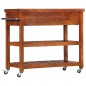 vidaXL Servierwagen 100x48x89 cm Massivholz Akazie vidaXL Servierwagen 100x48x89 cm Massivholz Akazie