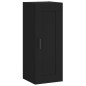 Highboard Schwarz 34,5x34x180 cm Holzwerkstoff Highboard Schwarz 34,5x34x180 cm Holzwerkstoff