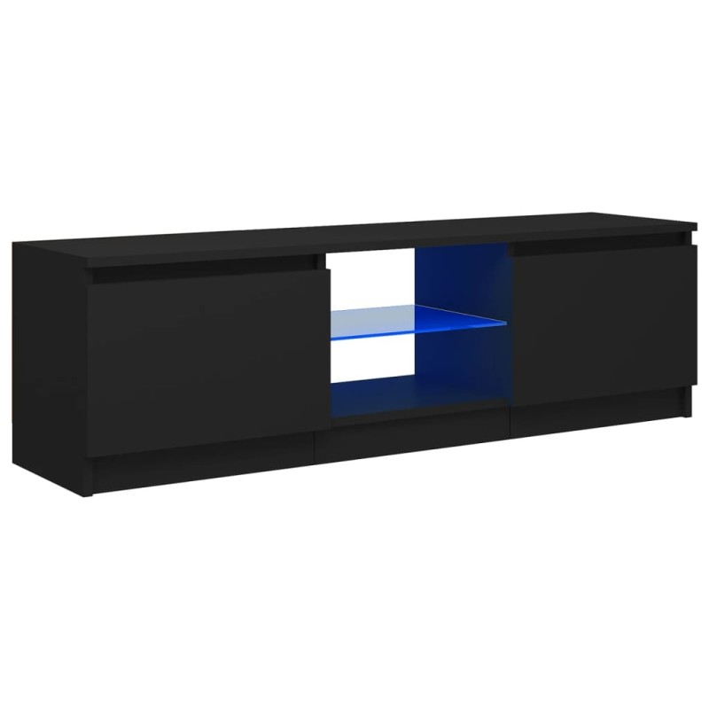 TV-Schrank mit LED-Leuchten Schwarz 120x30x35,5 cm TV-Schrank mit LED-Leuchten Schwarz 120x30x35,5 cm