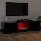 TV-Schrank mit LED-Leuchten Schwarz 120x30x35,5 cm TV-Schrank mit LED-Leuchten Schwarz 120x30x35,5 cm