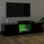 TV-Schrank mit LED-Leuchten Schwarz 120x30x35,5 cm TV-Schrank mit LED-Leuchten Schwarz 120x30x35,5 cm