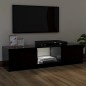TV-Schrank mit LED-Leuchten Schwarz 120x30x35,5 cm TV-Schrank mit LED-Leuchten Schwarz 120x30x35,5 cm