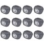 Outdoor LED-Solarstrahler 12 Stk. Steinform Outdoor LED-Solarstrahler 12 Stk. Steinform