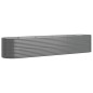 Hochbeet Pulverbeschichteter Stahl 368x80x68 cm Grau Hochbeet Pulverbeschichteter Stahl 368x80x68 cm Grau