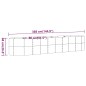 Hochbeet Pulverbeschichteter Stahl 368x80x68 cm Grau Hochbeet Pulverbeschichteter Stahl 368x80x68 cm Grau