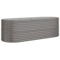 Hochbeet Pulverbeschichteter Stahl 224x80x68 cm Grau Hochbeet Pulverbeschichteter Stahl 224x80x68 cm Grau