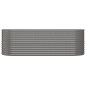 Hochbeet Pulverbeschichteter Stahl 224x80x68 cm Grau Hochbeet Pulverbeschichteter Stahl 224x80x68 cm Grau