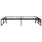 vidaXL Bettgestell Schwarz Metall 120x200 cm vidaXL Bettgestell Schwarz Metall 120x200 cm