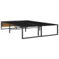 vidaXL Bettgestell Schwarz Metall 120x200 cm vidaXL Bettgestell Schwarz Metall 120x200 cm