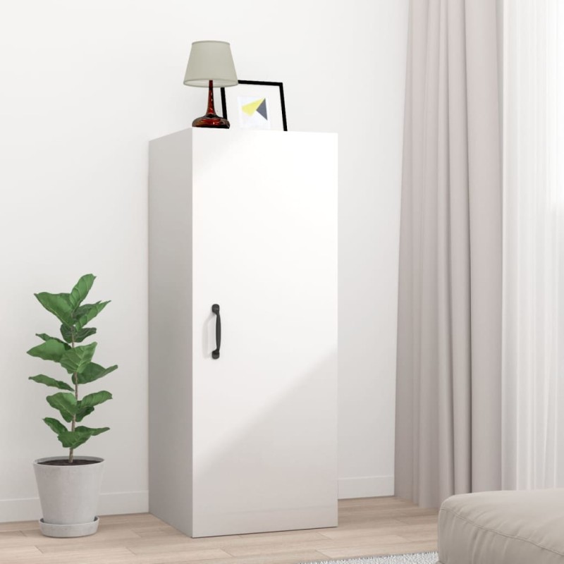 vidaXL Hängeschrank Hochglanz-Weiß 34,5x34x90 cm Holzwerkstoff vidaXL Hängeschrank Hochglanz-Weiß 34,5x34x90 cm Holzwerkstoff