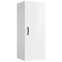 vidaXL Hängeschrank Hochglanz-Weiß 34,5x34x90 cm Holzwerkstoff