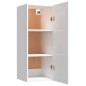 vidaXL Hängeschrank Hochglanz-Weiß 34,5x34x90 cm Holzwerkstoff vidaXL Hängeschrank Hochglanz-Weiß 34,5x34x90 cm Holzwerkstoff