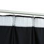 Verdunkelungsvorhang mit Haken Samt Schwarz 290 x 245 cm Verdunkelungsvorhang mit Haken Samt Schwarz 290 x 245 cm