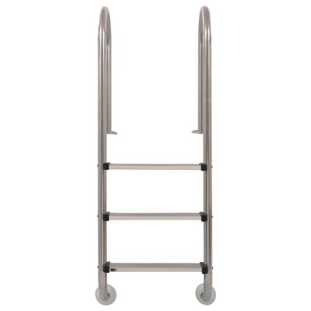 vidaXL Pool-Leiter 3 Stufen 120 cm Edelstahl 304
