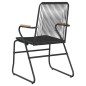 Gartenstühle 4 Stk. Schwarz 58x59x85,5 cm PVC Rattan Gartenstühle 4 Stk. Schwarz 58x59x85,5 cm PVC Rattan