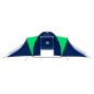 vidaXL Campingzelt 9 Personen Stoff Blau/Grün vidaXL Campingzelt 9 Personen Stoff Blau/Grün