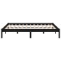 vidaXL Massivholzbett Schwarz Kiefer 140x190 cm vidaXL Massivholzbett Schwarz Kiefer 140x190 cm