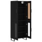 Highboard Schwarz 69,5x34x180 cm Holzwerkstoff Highboard Schwarz 69,5x34x180 cm Holzwerkstoff