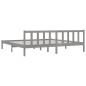 Massivholzbett Grau Kiefer 200x200 cm Massivholzbett Grau Kiefer 200x200 cm