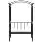vidaXL Rosenbogen mit Bank Schwarz 128x50x207 cm Eisen vidaXL Rosenbogen mit Bank Schwarz 128x50x207 cm Eisen