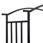 vidaXL Rosenbogen mit Bank Schwarz 128x50x207 cm Eisen vidaXL Rosenbogen mit Bank Schwarz 128x50x207 cm Eisen