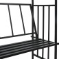 vidaXL Rosenbogen mit Bank Schwarz 128x50x207 cm Eisen vidaXL Rosenbogen mit Bank Schwarz 128x50x207 cm Eisen