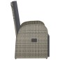 Garten-Liegestühle mit Kissen 2 Stk. Grau Poly Rattan Garten-Liegestühle mit Kissen 2 Stk. Grau Poly Rattan